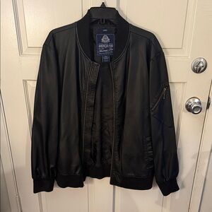 American Rag Men's Sleek Black Bomber Jacket